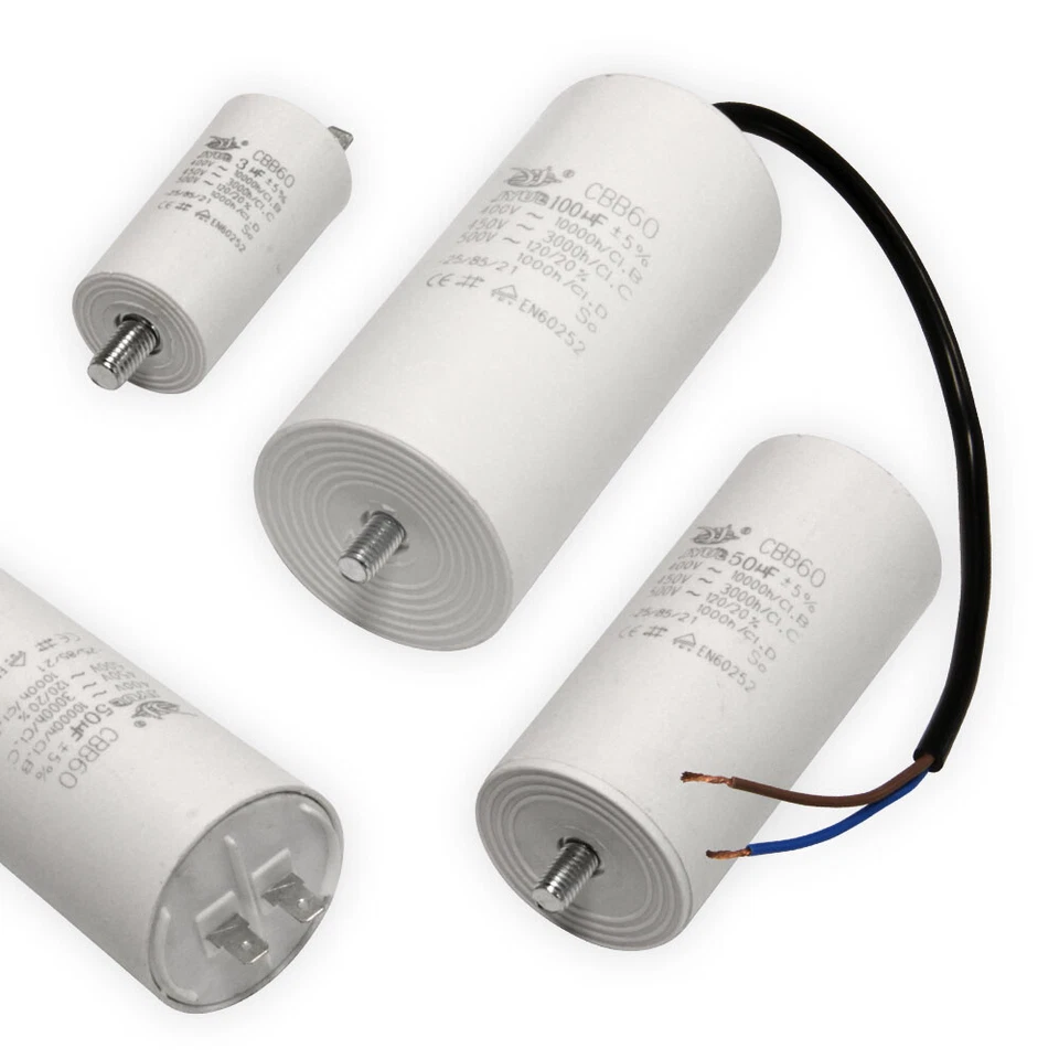 Kondensator 0,68-150 µF uf Anlaufkondensator Motorkondensator 450V Kondensatoren - Bild 1 von 1