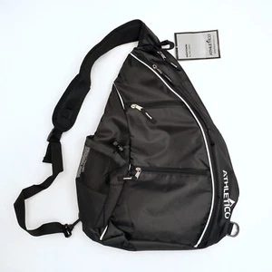 Athletico Midtown Sling Bag - Crossbody Backpack for Pickleball Racketball Black - Picture 1 of 12