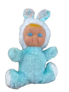 Vitg Rubber Face Plush Doll Crying Pouting Sad Blue Knickerbocker Rushton-Style - Picture 1 of 8