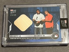 2022 Topps Now Ken Griffey Jr. Sr. Field Of Dreams Corn Stalk Relic 20/49 #6098