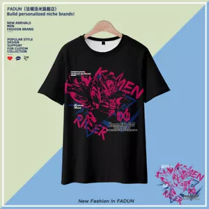 Camiseta Top Kamen Rider Manga Corta Verano Unisex Harajuku Camiseta Ocio - Imagen 1 de 7