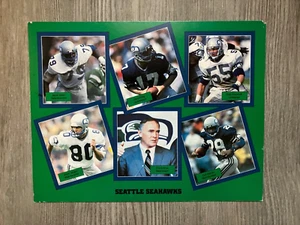 1988 NFL Seattle Seahawks Team Photo/Stats Sheet   Steve Largent  Knox  Bosworth - Picture 1 of 6