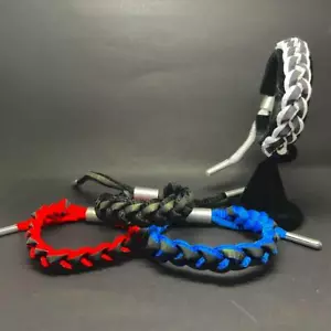 Zapato reflectante trenzado a mano con cordones lo último de moda pulseras ajustables unisex - Imagen 1 de 31