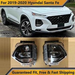 Headlight Assembly for 2019 2020 Hyundai Santa Fe Left Right Pair 2pc Halogen - Picture 1 of 12