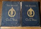 ANTIQUE THE SOLDIER IN OUR CIVIL WAR, VOL 1 & 2 1890 FRAMEABLE PRINTS LOT OF 2