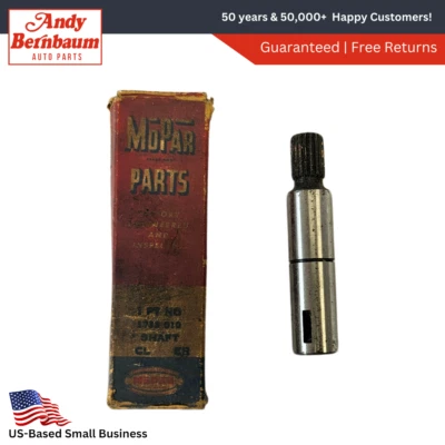 1957 Chrysler Plymouth Thompson Type Power Steering Pump Drive Shaft 1733010 NOS - Image 1 of 4