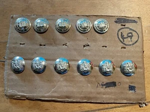 Group of Original British Army Devon & Dorsetshire Stay Brite Buttons on Card - Picture 1 of 3