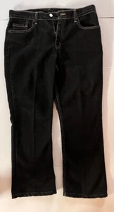 Levis 515 Womens Jeans Black Boot Cut Lower Rise Denim Size 12 M - Picture 1 of 10