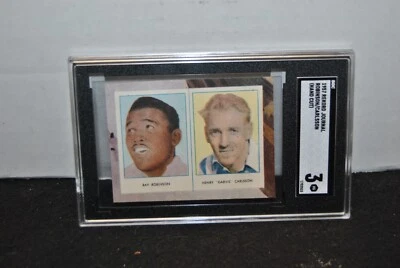 1957 Swedish Rekord Journal Ray Robinson & Henry Carlsson  SGC #3 - Image 1 of 4