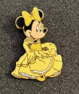 OLD Minnie Mouse Yellow Dress Princess Belle Costume Beauty The Beast Disney Pin - Picture 1 of 3
