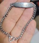 SPEIDEL ID BRACELET STERLING With Stainless Chain PATRICIA