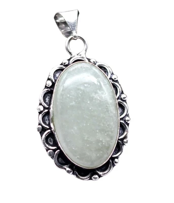 Gioiello Pendente Fatto A Mano Etnico In Giadeite 2" P 5280 - Immagine 1 di 4