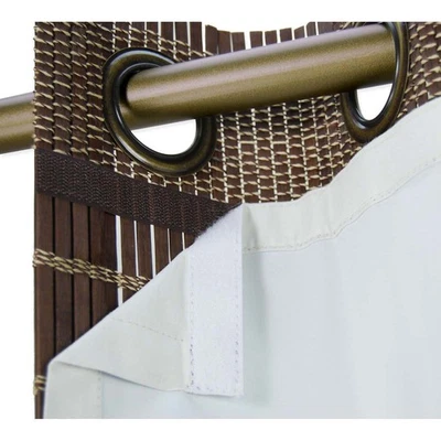 Forros térmicos Versalles para paneles de bambú con tapa de anillo - 40x63", blanco roto Foto 1 de 4