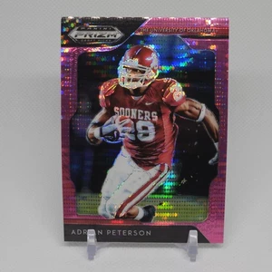 2019 Panini Prizm Draft Picks #5 Adrian Peterson Pink Pulsar Prizm Oklahoma Soon - Picture 1 of 2