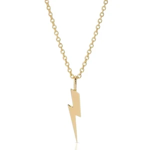 Eklexic Women's Katie Lightning Bolt Charm Necklace Size One Size - Picture 1 of 3