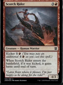 Magic: The Gathering Scorch Rider 158 Foil LP - Imagen 1 de 1
