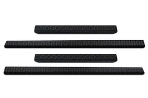 per Volkswagen VW Transporter (T7) 2025- Modanature delle soglie anteriori Nero - Picture 1 of 6