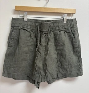 GAP pantaloncino donna taglia M tessuto verde oliva coulisse elastico in vita - Foto 1 di 3