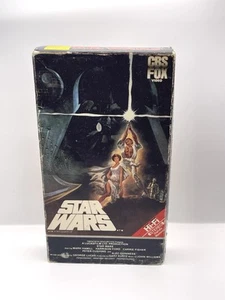 Star Wars VHS 1977 Rare 1984 Release CBS FOX Video Tape Hi-Fi Red Label Box Only - Picture 1 of 2