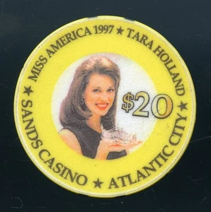 20 $ SANDS Miss America SELTEN 1 einer Art Prototyp Atlantic City Casino Chip - Bild 1 von 2
