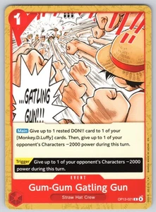 OP-13 Gum-Gum Gatling Gun C Carrying On His Will   Normal OP13-021  NM - Picture 1 of 2