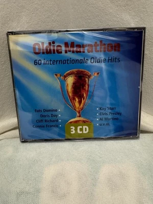 Musik CD - Oldie Marathon - 60 internationale Oldie Hits - Neu - 3 CDS - Bild 1 von 2