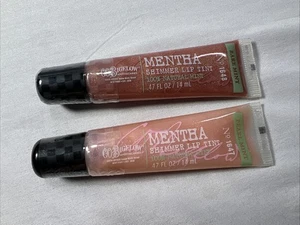 2 Bath & Body Works C.O. Bigelow Mentha Lip Tint Gloss - Bare Mint & Pearl Mint - Picture 1 of 1