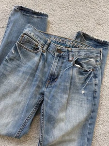 American Eagle Men Jeans Size 29 Blue Denim 30/31 Straight Slim 2012 - Picture 1 of 7