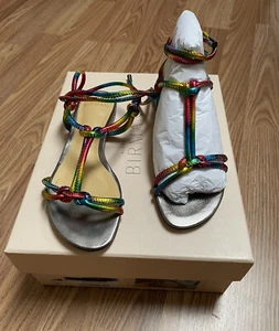 Alexandre Birman Women’s Sandals Size 36 Rainbow Wraps New - Picture 1 of 10