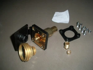 HK Flach gerade Tankanschluss Füllanschluss LPG Autogas 8mm od1/2" incl Adapte - Bild 1 von 1