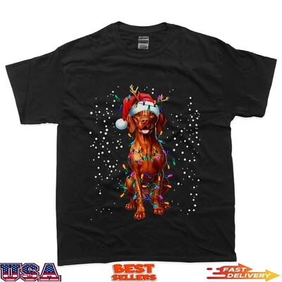 Camiseta Vizsla Perro Árbol de Navidad Decoraciones Perro Navidad Foto 1 de 4
