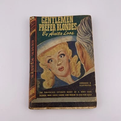 Humor Vintage Pb, Gentlemen Prefer Blondes by Loos, Quick Reader 133, 1945 Foto 1 de 4