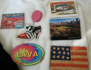 7 Refrigerator Magnet Lot New York Lavalette NJ Oregon NYC travel souvenir - Picture 1 of 4