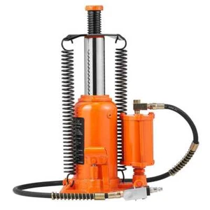 Air Hydraulic Bottle Jack,20 Ton/40,000 lbs. All Welded Bottle Jack,10.4"-19.7"L - Picture 1 of 8