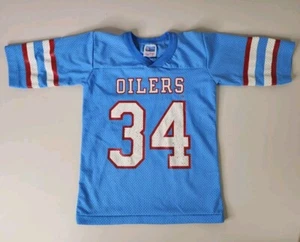 Camiseta De Colección Oficial NFL Rawlings Juvenil Talla 6-8 Houston Oilers #34 Hecha en EE. UU. - Imagen 1 de 15