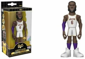 Funko POP GOLD CHASE WHITE JERSEY 5" NBA LEBRON JAMES (LAKERS) New - Picture 1 of 1
