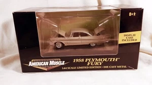 ERTL AMERICAN MUSCLE 1958 Plymouth FURY 1:64 SCALE MIB - FREE SHIPPING !! - Picture 1 of 1