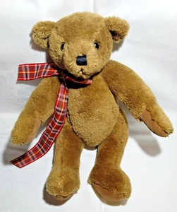 Teddybär Sunkid Braun Schleife Kariert 29cm Teddy Bär Stofftier Kuschel - Bild 1 von 10