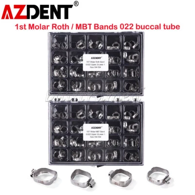 AZDENT Dental Ortho 16#-35# Bandas con Tubo Bucal para 1er Molar Roth/MBT 022 Foto 1 de 4