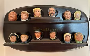 Royal Doulton Charle Dickens Commemorative Collection 12 Tiny Character Jugs - Picture 1 of 15