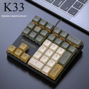 33-key Mini Mechanical Numeric Keypad Single-handed Financial External Keypad - Picture 1 of 9