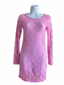 Abito Bodycon Forever 21 Rosa Pizzo Floreale Donna Tg Small Petite Nuovo con etichette Twentyone - Foto 1 di 8