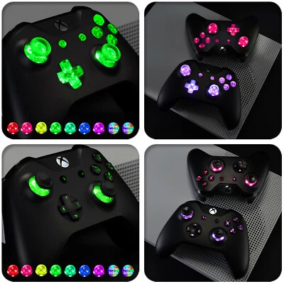 EXTREMERATE 7 Colors 9 Modes LED Kit Luminated Buttonsfor Xbox One S/X, Xbox One Controller