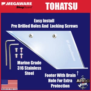 Skeg Guard Tohatsu 35-40-50hp (2 & 4 Strokes 1993 - Present) Megaware Protector - Picture 1 of 2