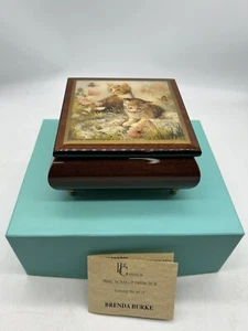 Ercolano Music Box Kitten Frolic Brenda Burke Memory Song Limited Ed 2002 Italy - Picture 1 of 13
