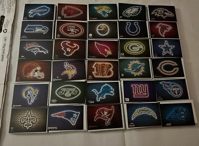 NFL Neon Design Logo Sticker  Pick Your Team 30 Teams Free Shipping (3X4.5in) - Image 1 of 4