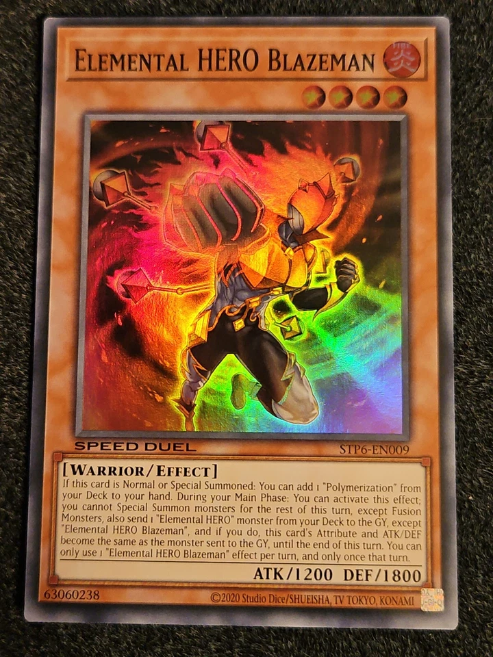 STP6-EN009 Elemental HERO Blazeman Super Rare Speed Duel Tournament Pack NM - Image 1 of 1