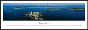 Boston Light / Lighthouse Panoramic Print / Poster by Blakeway - Picture 1 of 1