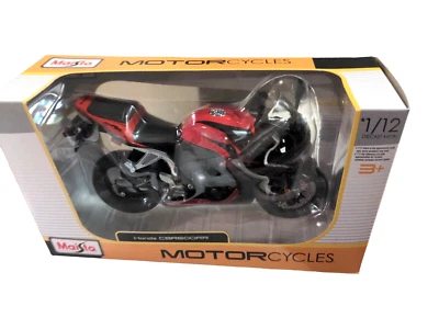 Maisto 1:12 Honda CBR600RR Red/Black Diecast Model Motorcycle - Image 1 of 4