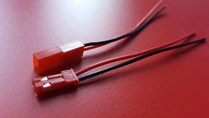 1 Pair Male & Female 2 Pin Universal Lead Cable Model Making Helicopter - Picture 1 of 1